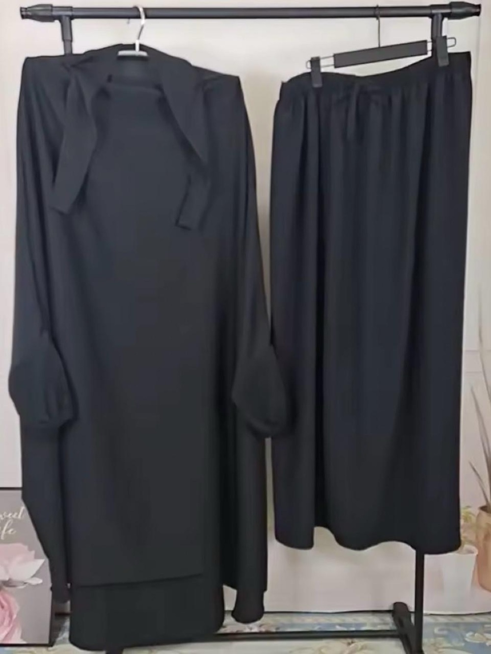 Black two piece jilbab